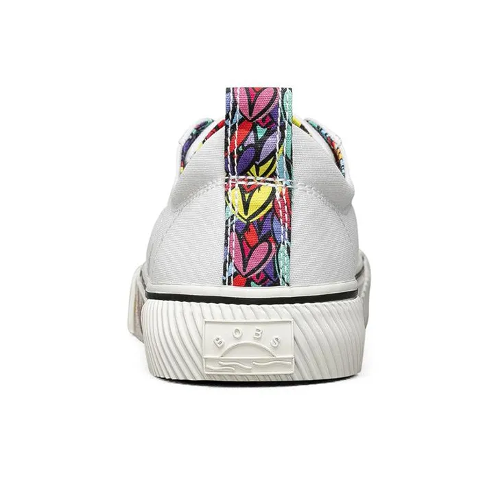 James Gold Crown x Skechers Bob's Wilder Low-Top Skateboard Shoes Women's White-3
