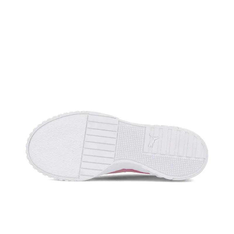 PUMA Cali Anti-Slip And Wear-Resistant Breathable Low-Top Skateboard Shoes Women's White Pink-4
