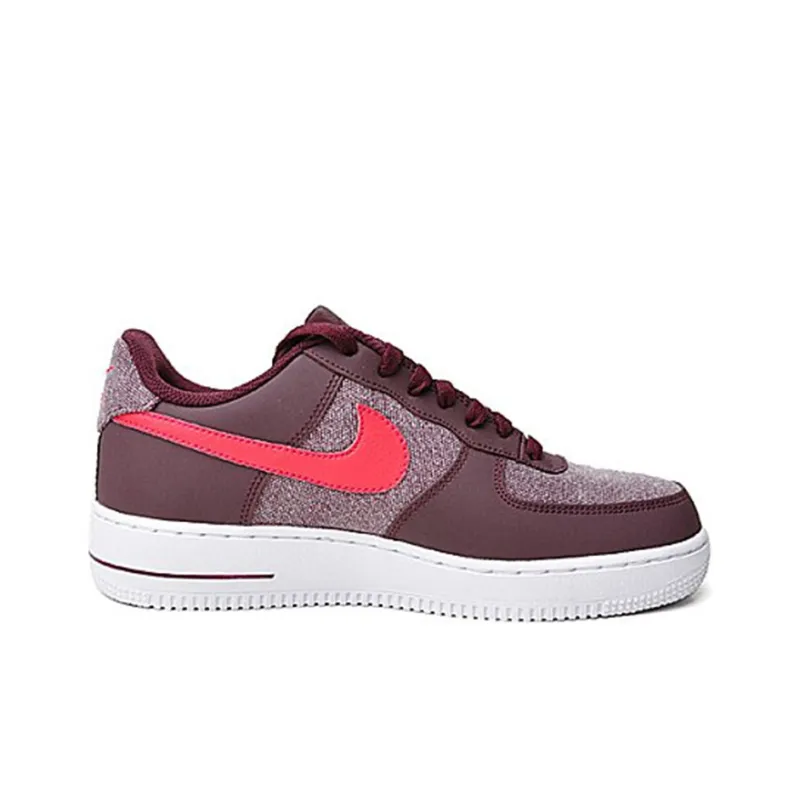 Nike Air Force 1 Slip-Resistant Balanced Lightweight Low-Top Skateboard Shoes Men's Pig Liver Red-1