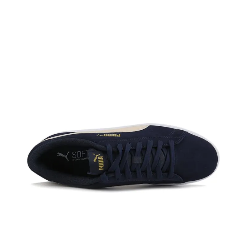 PUMA Smash V2 Retro Casual Skateboarding Shoes Unisex Deep Blue-3