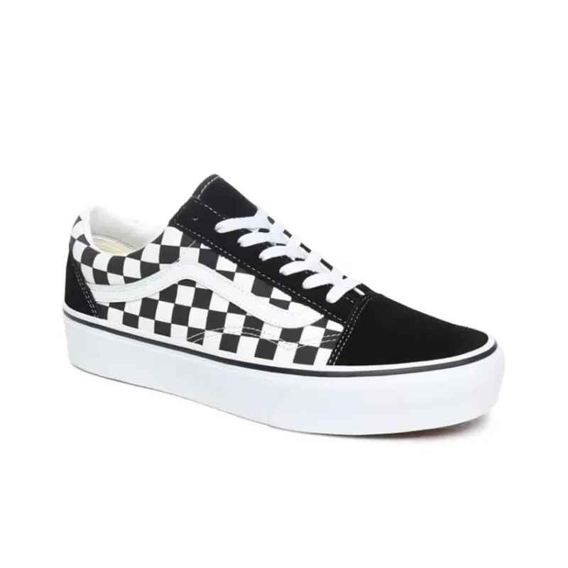 Vans Old Skool Platform 'Black White Checkerboard' Women's-2
