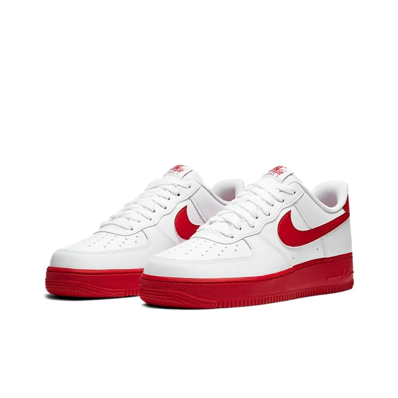 Nike Air Force 1 Low White Red Midsole-2