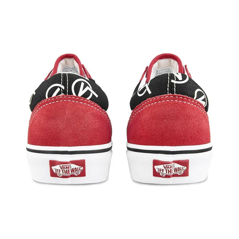 Vans Old Skool Vlogo 'Black Red'-4