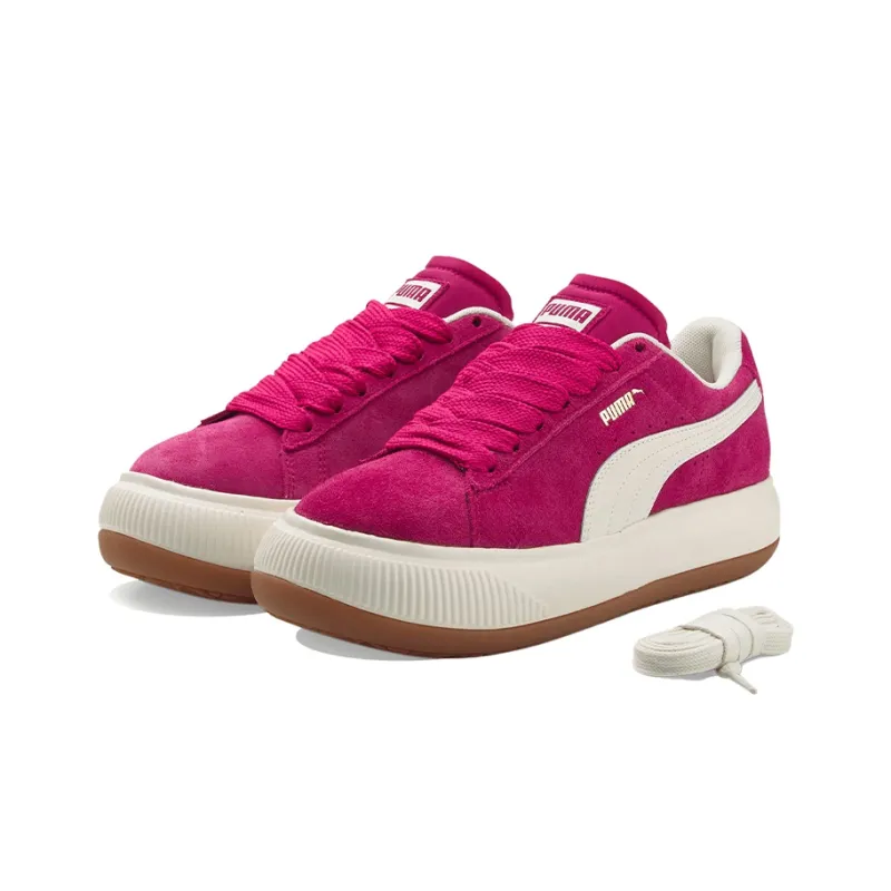 PUMA Suede Mayu Up 'Wine Red Creamwhite' Women's-2
