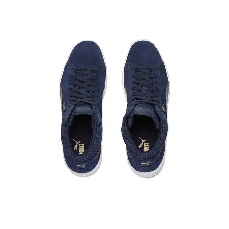 PUMA 1948 Mid Blue/White/Gold Mid Casual Board Shoes-3