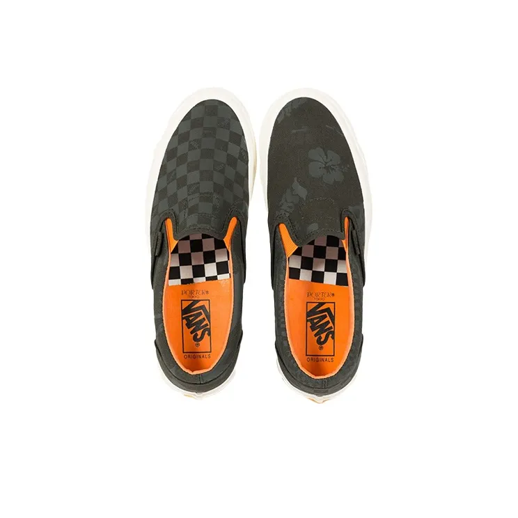 Vans Vault Classic Slip On Lx Porter Black Checkerboard-3