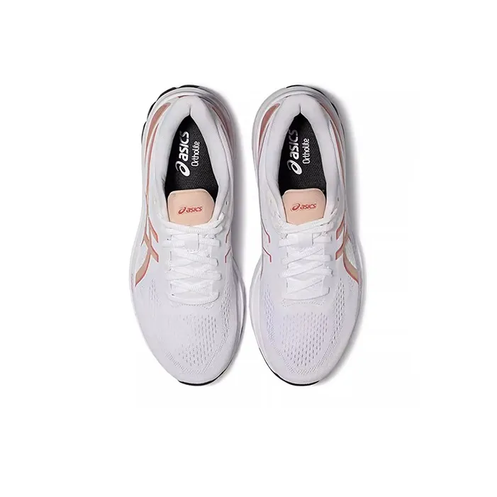 Asics GT 1000 12 Cushioning Slip Resistant Breathable Rebound Low Top Running Shoes Women's White-2