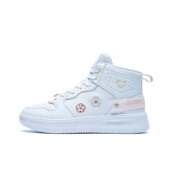 361° Skateboard Shoes Women's High Top White/Pink
