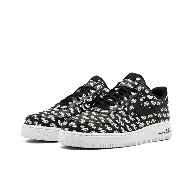 Nike Air Force 1 Low All Over Logo Black-2