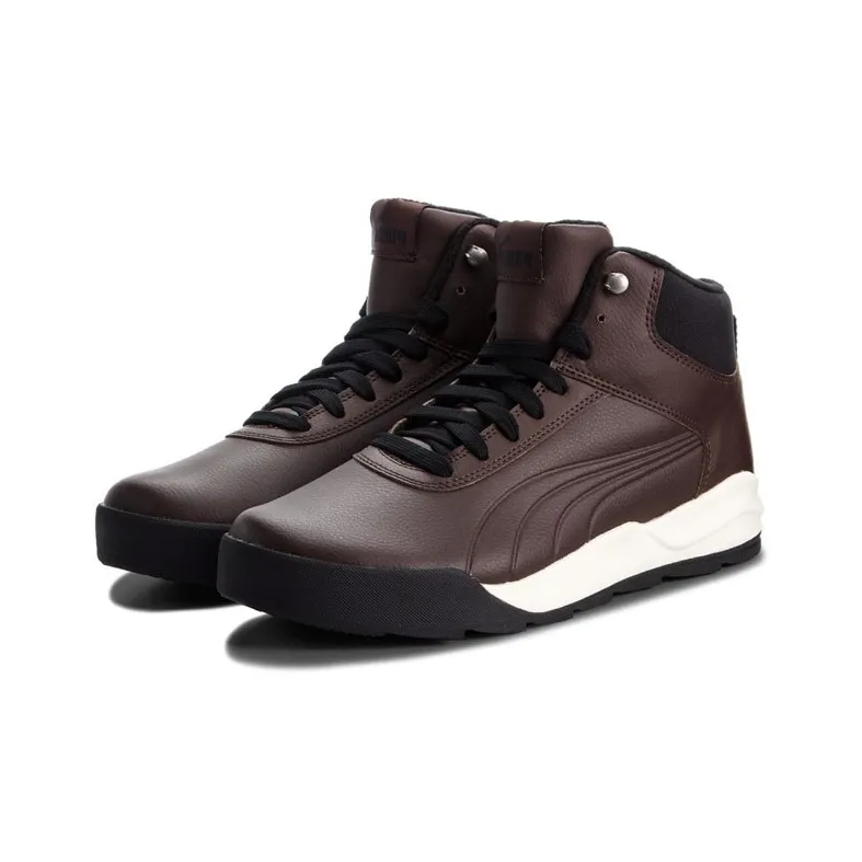 PUMA Desierto Slip-Resistant Cushioning Support Mid-Top Skateboard Shoes Men's Brown-2