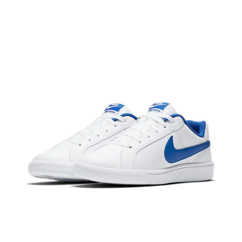 Nike Court Royale Skate Shoes 'White Blue'-2