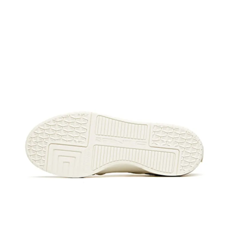 Anta Low Top Skateboard Shoes Men's White Yellow-5
