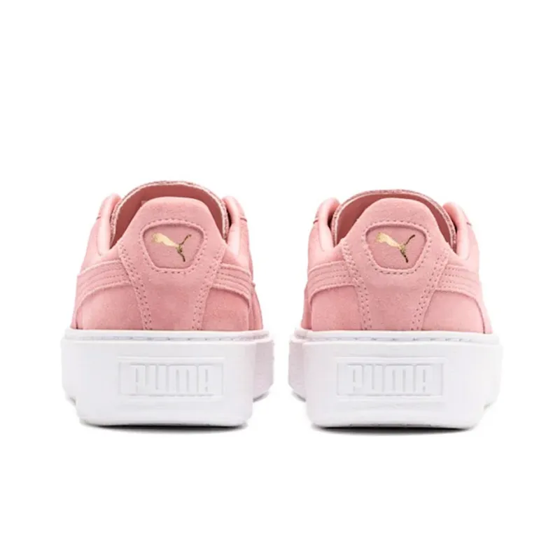 PUMA Suede Platform 'Pink White' Women's-3