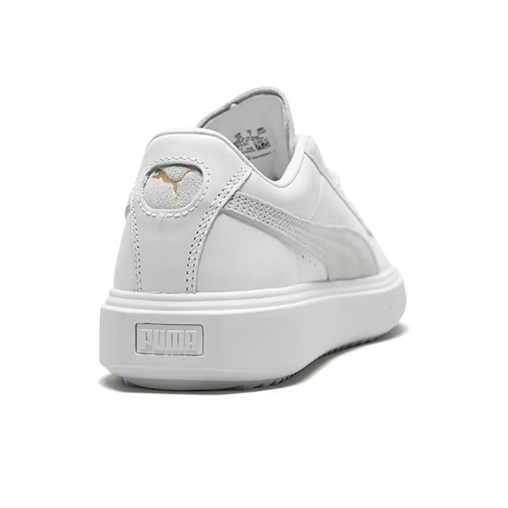 PUMA Breaker Low Top Casual Skate Shoes Unisex White Gray 'White Grey'-4