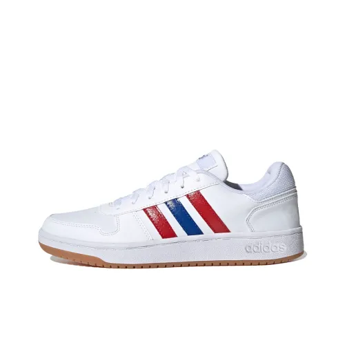 Adidas Neo Hoops 2.0 Skateboard Shoes Men Low-Top White/Red/Blue