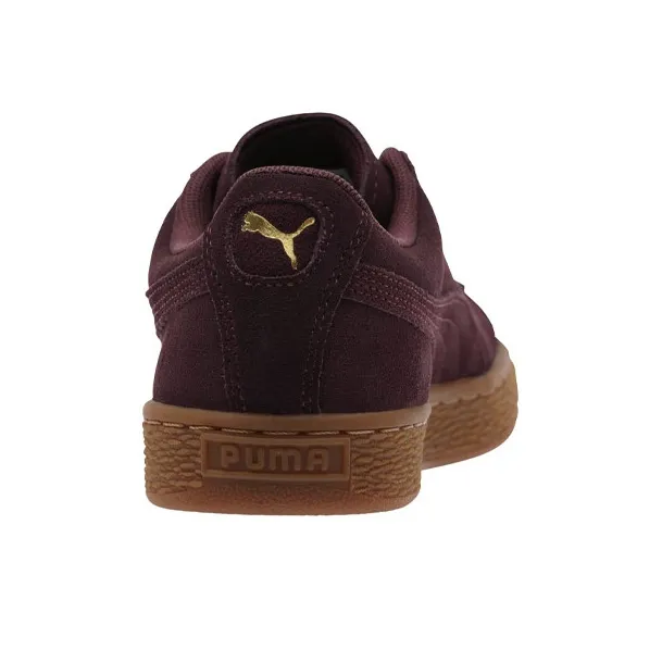 PUMA Suede Series Skateboard Shoes Women's Low Top Purple-4