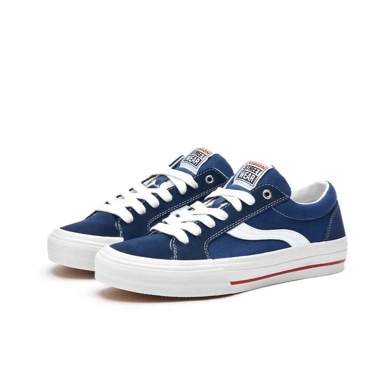 Vision Street Wear Astley Pro Skateboard Shoes Unisex Low Top Blue-2