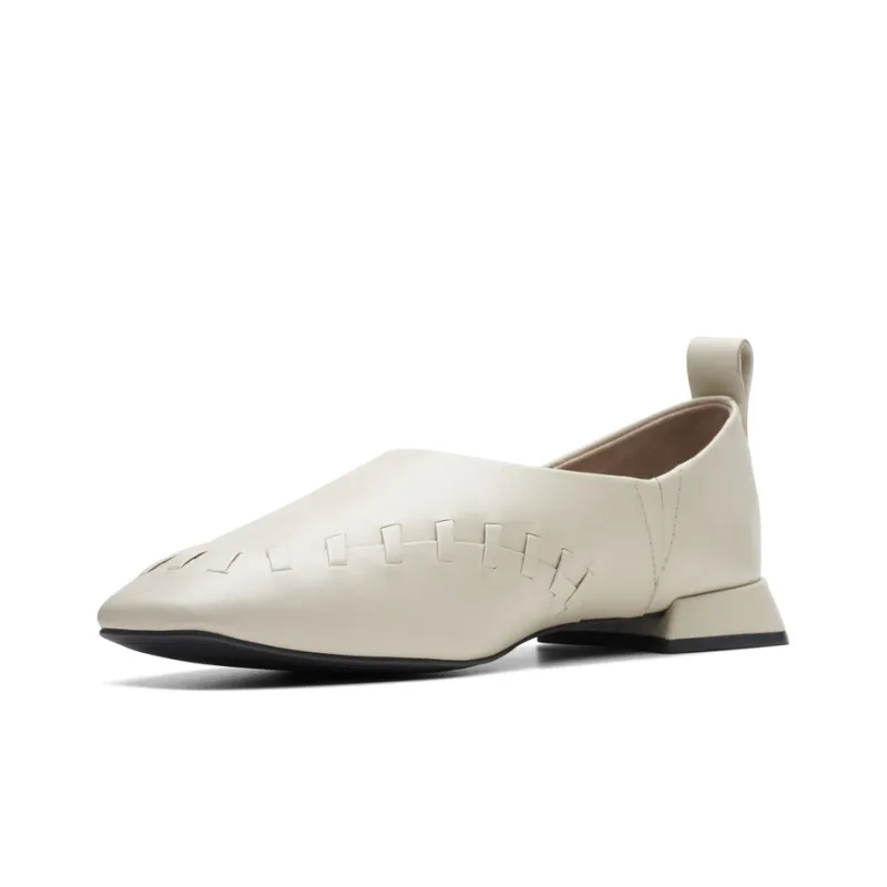 Clarks Light Dance Series Casual Single Shoes Women's White-1