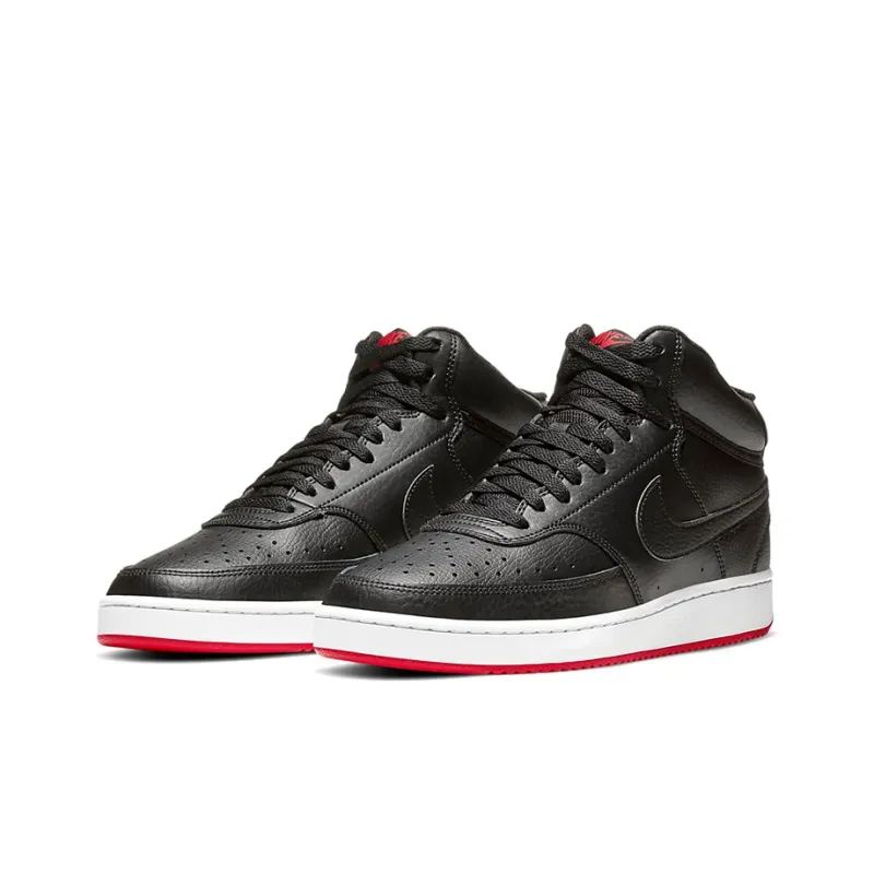 Nike Court Vision Mid Black University Red-2