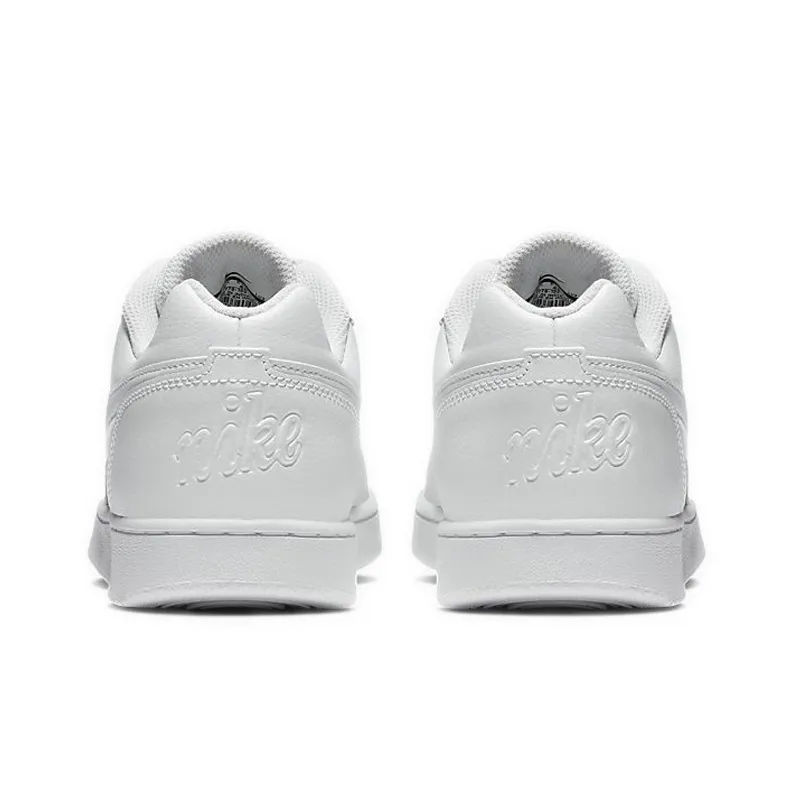 Nike EBERNON Low Coverage Slip Resistant Low Top Skateboard Shoes Women's Pure White-3
