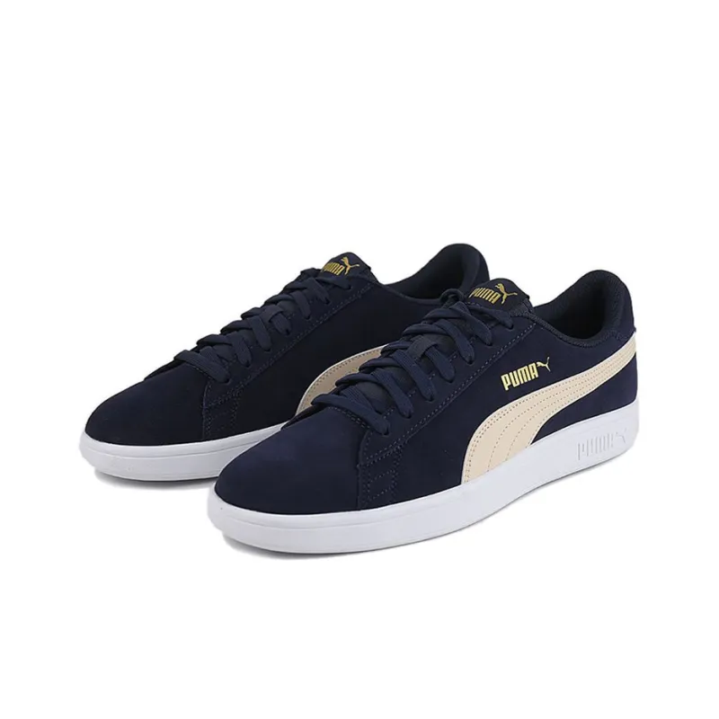 PUMA Smash V2 Retro Casual Skateboarding Shoes Unisex Deep Blue-2
