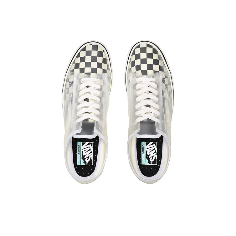 Slip Skool ComfyCush Vans 'Checkerboard White'-4