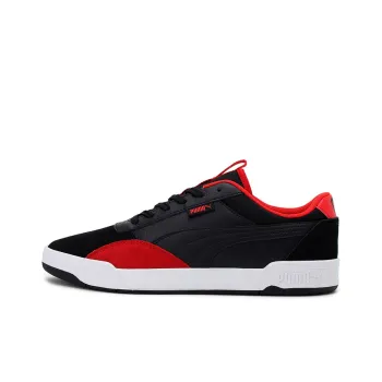 PUMA C-Skate Lightweight Low-Top Casual Skateboard Shoes Unisex Black Red White