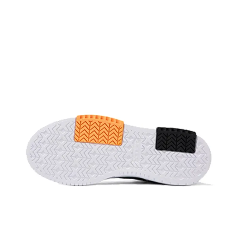 XTEP Coverage Anti-Slip And Wear-Resistant High-Top Skateboard Shoes Men's White Black-4