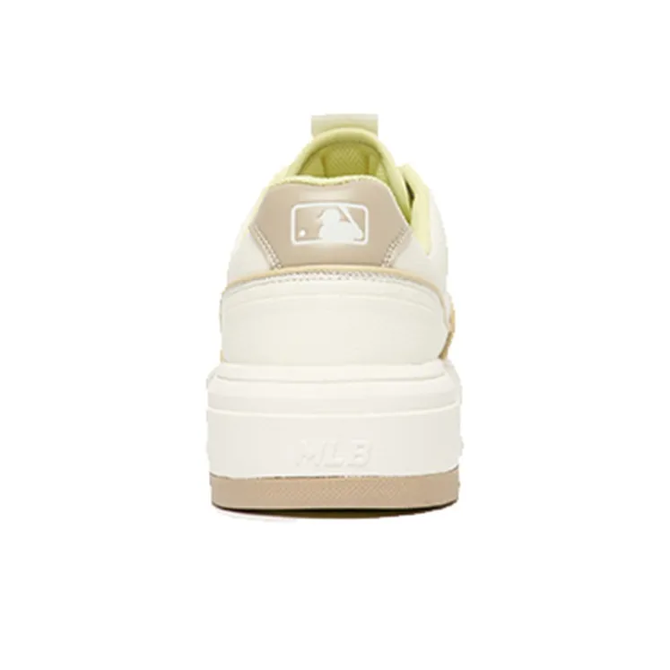 MLB Chunky Liner Slip Resistant Cushioning Abrasion Resistant Low Top Skateboard Shoes Unisex White Yellow-3
