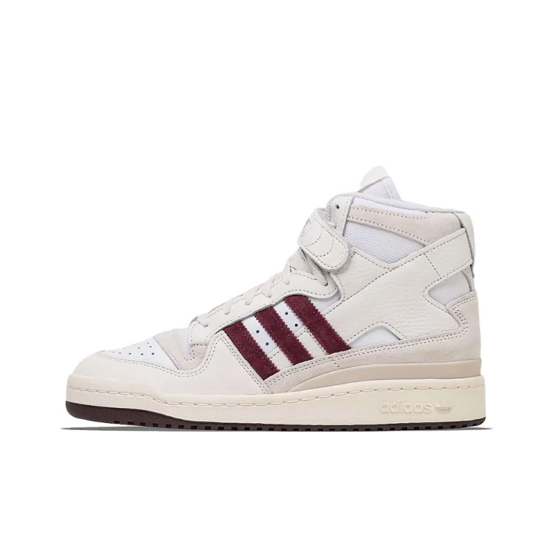 Adidas Forum Hi Packer White Maroon-0