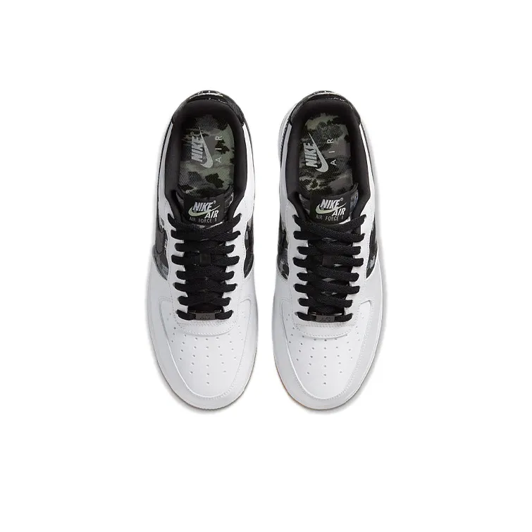Nike Air Force 1 Low White Ripstop Camo Black Gum-3