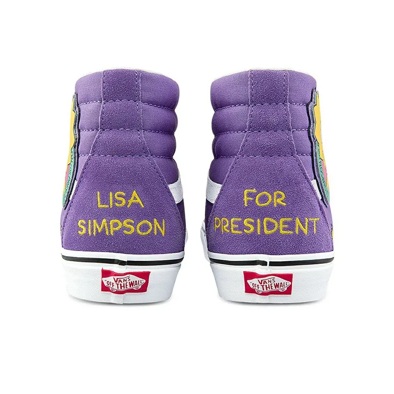 Sk8 The Simpsons X Vans Hi 'Lisa 4 Prez'-4