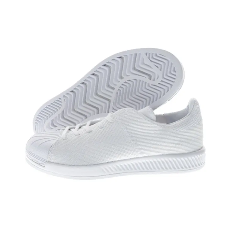 Adidas Originals Superstar Bounce Primeknit J 'Triple White' Gs-4