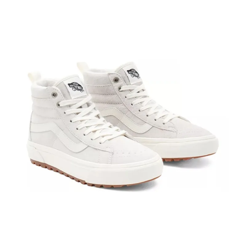 Vans Unisex SK8 HI High Top Sneakers White-2
