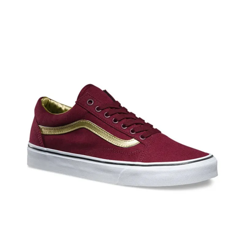 Vans Old Skool Red/Gold-2