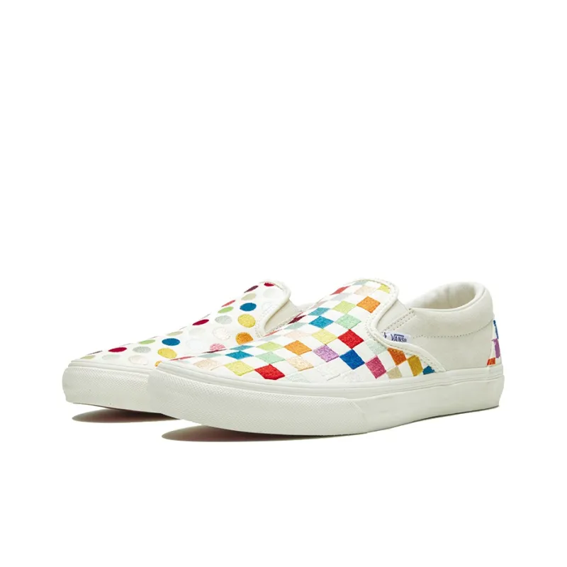 Vans Classic Slip On Vlt Lx Damien Hirst Polka Dot Checkerboard-2
