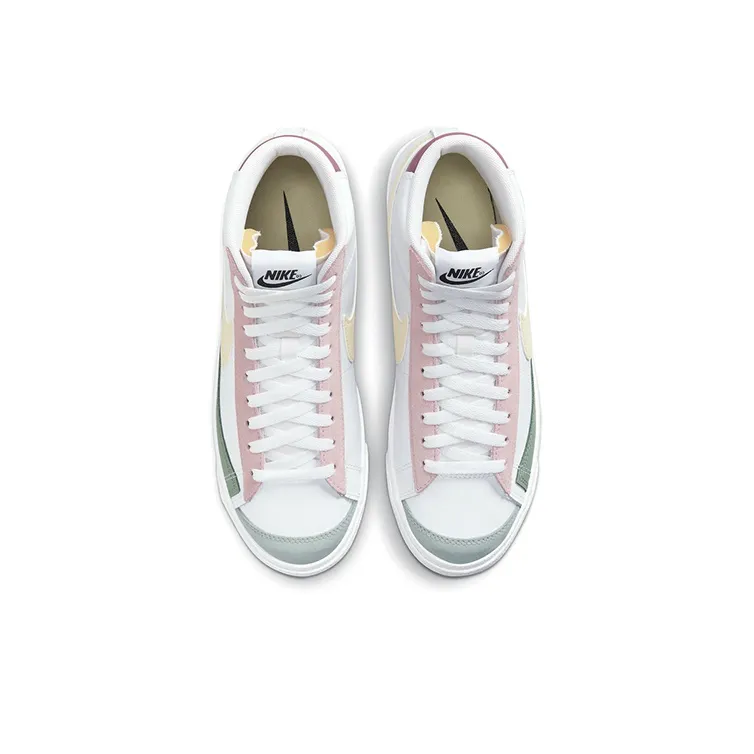 Nike Blazer Mid 77 White Pink Green Yellow Women's-3