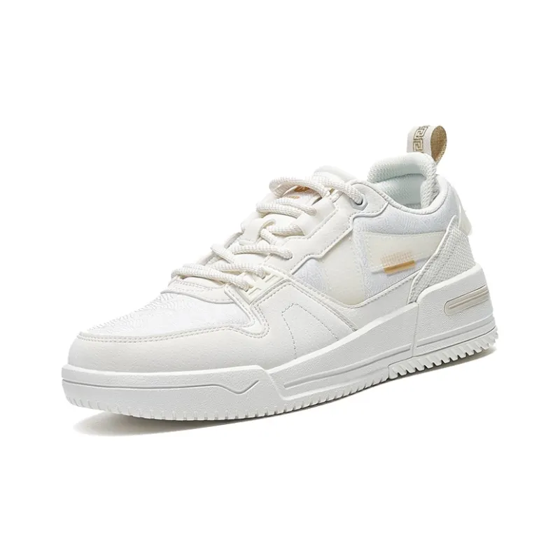 XTEP Skateboard Shoes Women's Low Top White-1