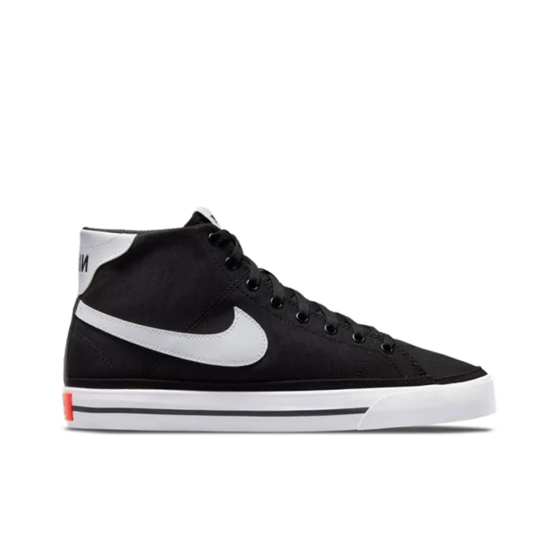 Nike Court Legacy Canvas Mid 'Black White'-1