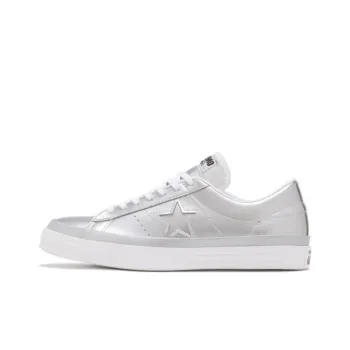 Converse One Star Low Silver