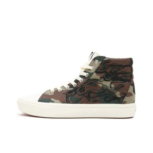 Vans Sk8 ComfyCush -Hi 'Flame Embroidery - Camo'