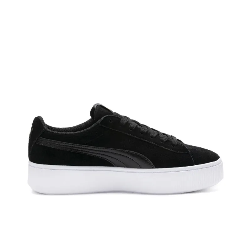 PUMA Vikky Stacked Casual Board Shoes Black Women's-1