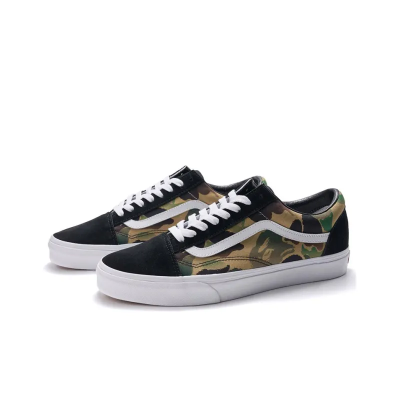 Vans Bape X Vans Old Skool Cortex Limited Black Camouflage 'Black'-2