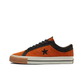 Converse One Star Retro Casual Skate Shoes Orange New Year Series Unisex