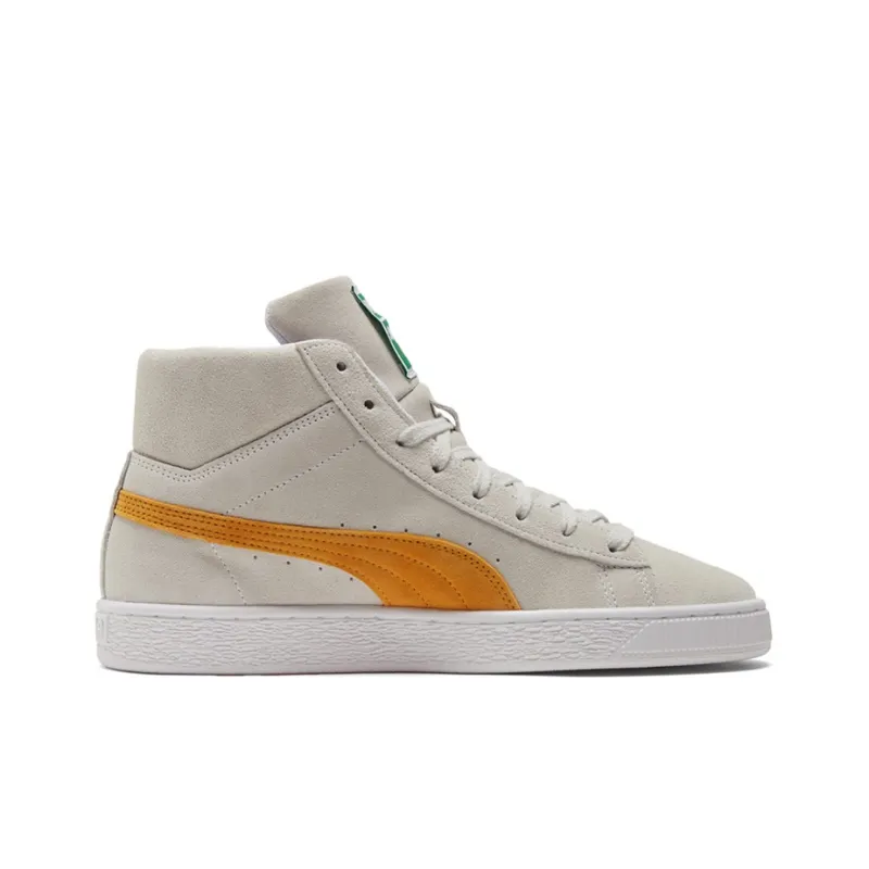 Puma Suede Mid White Mineral Yellow-1