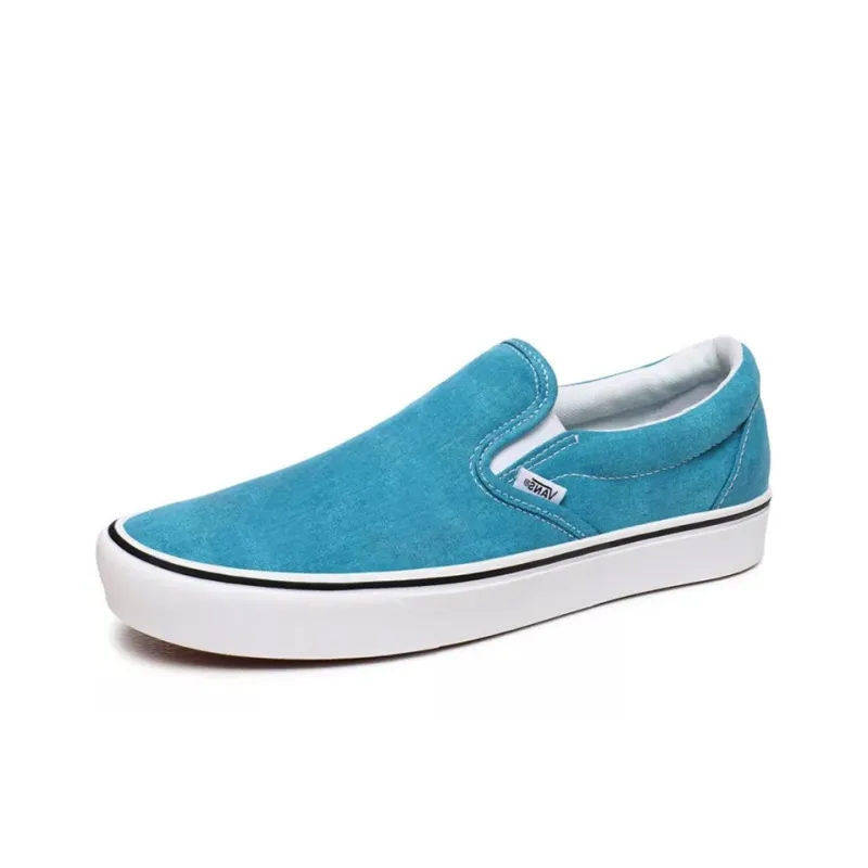 Vans Washed Canvas Comfycush Slip On Blue-1