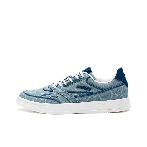 LI-NING 1990 Classic Collection Skateboard Shoes Men Low-Top Light Blue