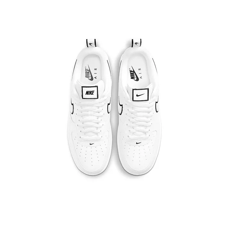 Nike Air Force 1 Low White Black Outline Swoosh-3
