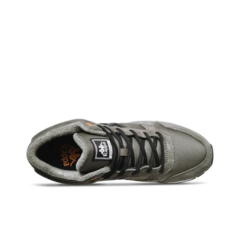 Kappa Coverage Anti Slip And Wear Resistant Mid Top Skateboard Shoes Men's Dark Green-2