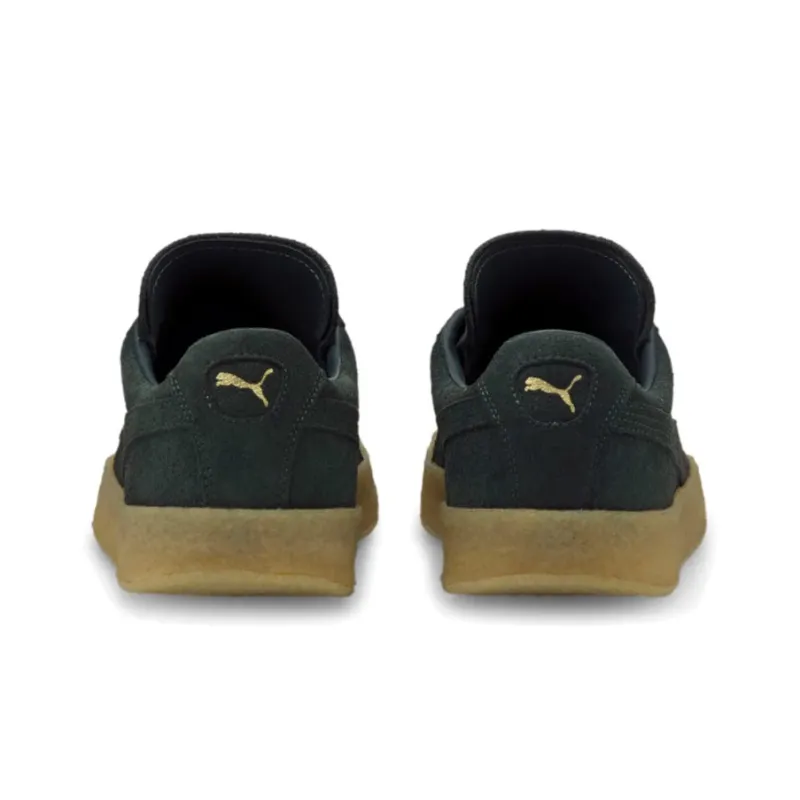 PUMA Suede Crepe Slip-Resistant Low-Top Skateboard Shoes Unisex Black-4